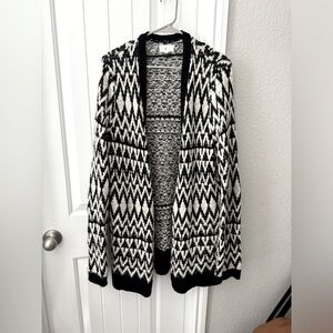 Black and white sweater